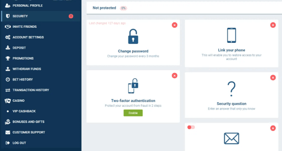 verificación KYC de 1xBet