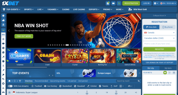sitio web oficial de 1xBet