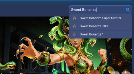 Barra de búsqueda de 1xBet